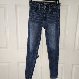 American Eagle High Rise Jegging Super Stretch Skinny Jean Size 6 Long